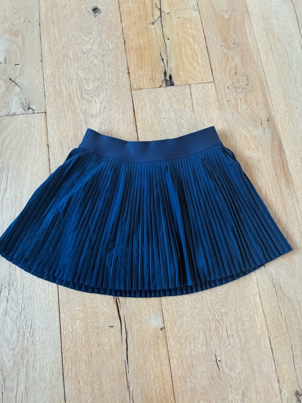 lululemon Navy Pleated Mini Skirt with Shorts. Size 4